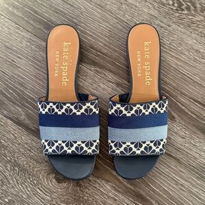 Kate Spade New York Jacquard Boardwalk Slide Sandals